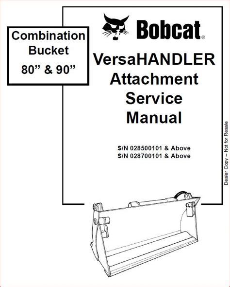 bobcat bucket manual pdf